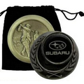 Medallion Ball Marker in Velvet Pouch